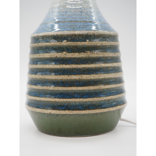 1980s Ego Stoneware Table Lamp by Heinz Schlichting for Ego Stengods, 1980s For Sale - Image 5 of 12