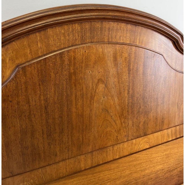 Antique French Walnut Double Bed Carved Headboard For Sale - Image 9 of 12