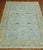 Folk Art Light Blue Animal Persian Tabriz Rug For Sale - Image 3 of 12