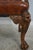 Animal Skin Georgian Tufted Leather Carved Arm Chair For Sale - Image 7 of 18