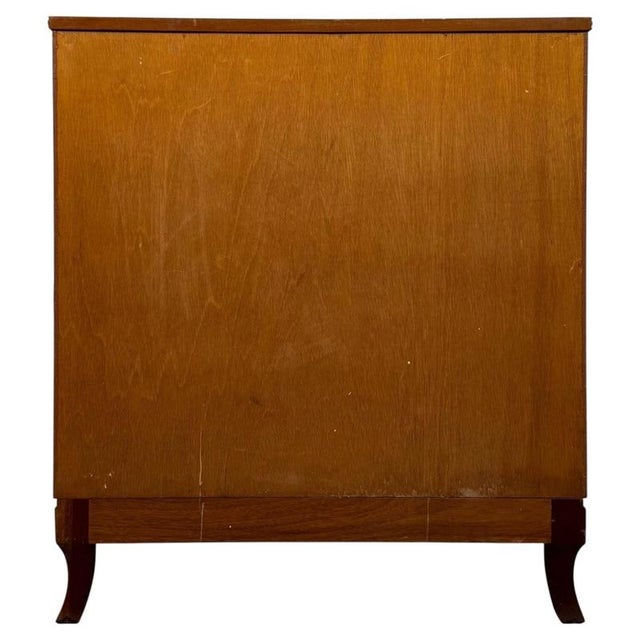 Brown Early 20th Century Antique English Inlaid Mahogany Chest of Drawers, 1890s For Sale - Image 8 of 12