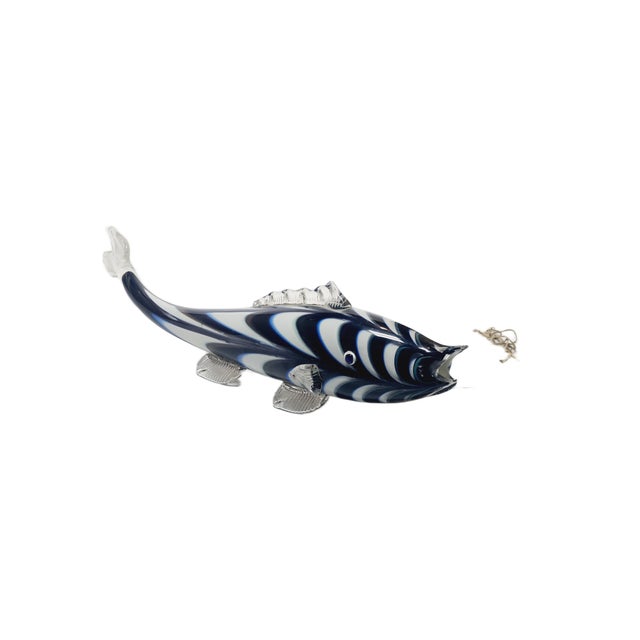 Black Fish Glass Figurine, Former Czechoslovakia, 1960s For Sale - Image 8 of 15