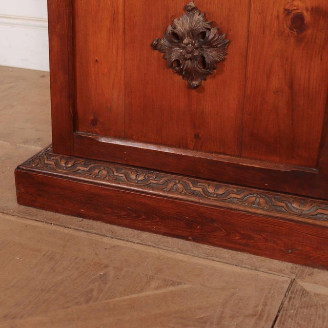 Brown English Pine Bookcase in the style of Samuel Peeps For Sale - Image 8 of 11