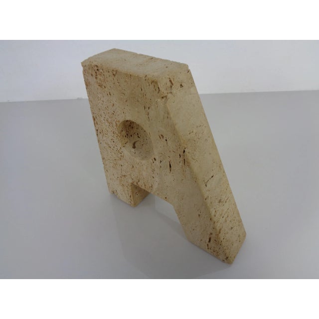 Travertine A to Z Bookends , Italy, 1960s, Set of 2 For Sale - Image 12 of 18