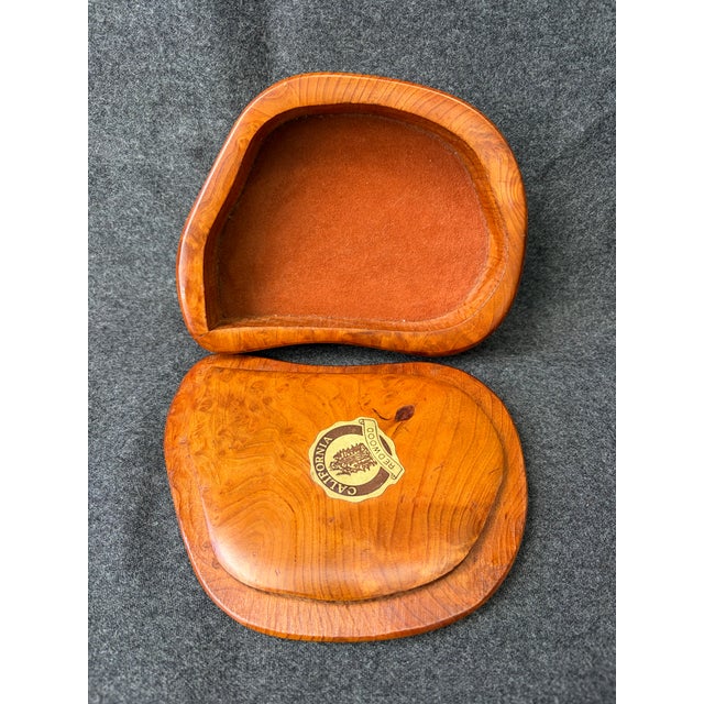 Vintage California Redwood Freeform Box For Sale - Image 14 of 16