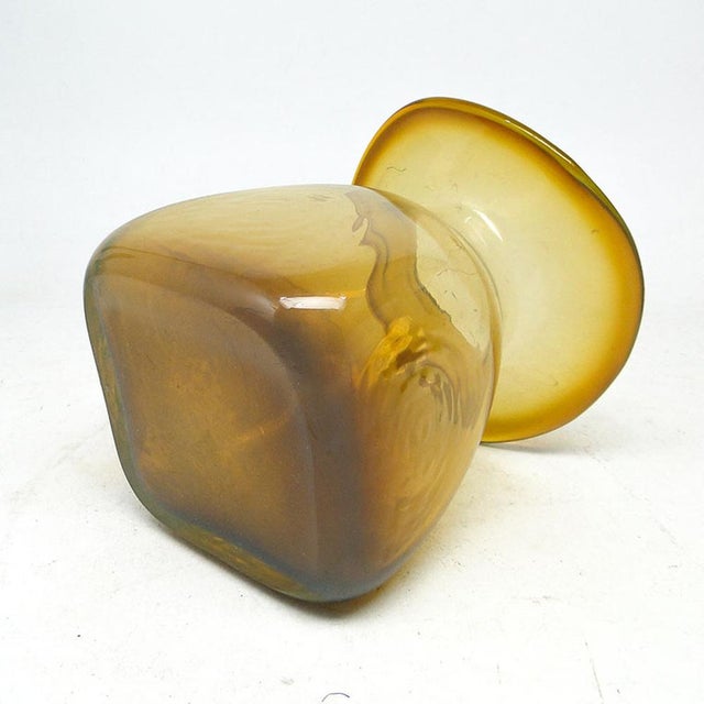 Vase by J. Słuczan-Orkusz for Cracow Institute for Glassworks, Poland, 1970s For Sale - Image 9 of 15