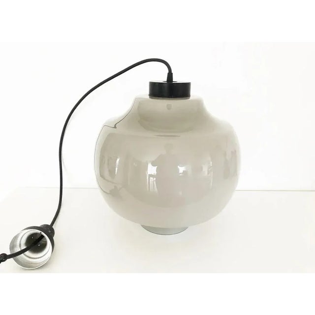 1960s Vintage Grey Pendant Lamp by Massimo Vignelli, 1960s For Sale - Image 5 of 5