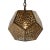 Indian Vintage Moroccan Brass Work Pentagon Pendant Light For Sale - Image 3 of 6