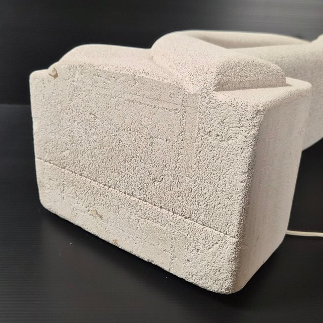 Vintage Ruban and Light Stone Table Lamp by Galisson Tormos, 1970s For Sale - Image 14 of 16