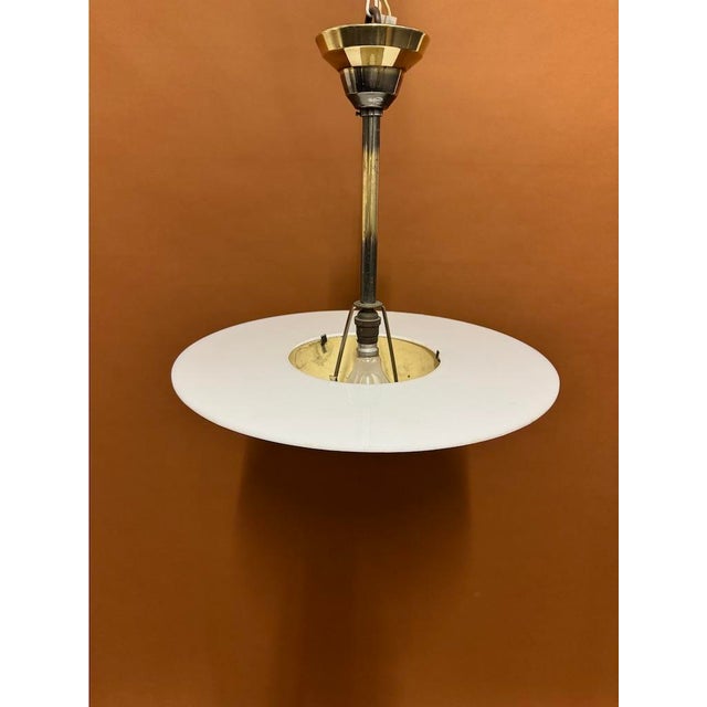 Modern Art Deco Chandelier, 1930 For Sale - Image 10 of 13