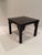 Hollywood Regency Black Tooled Leather & Gold Embossed End Tables- A Pair For Sale - Image 3 of 9