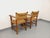 Tan Brutalist Armchairs in Oak and Straw, 1960s, Set of 2 For Sale - Image 8 of 18