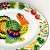 1980s Vintage Americana Boho Chic Thanksgiving Colorful Enamel Tole Turkey Platter. For Sale - Image 9 of 10