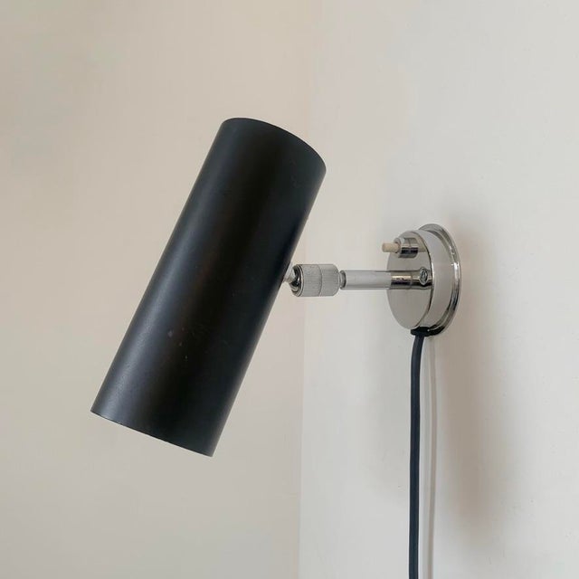 1950s Vintage Model 31 B Black Sconce by Gino Sarfatti for Arteluce, 1950s For Sale - Image 5 of 18