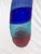 Large Faceted Glass Multi-Color Striped Art Glass Vase, Signed For Sale - Image 4 of 10