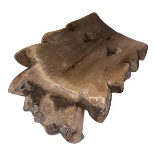 Circa 1870’s Hand-Carved Pine Wood Acanthus Leaf Salvage For Sale