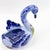 Mid-Century Modern Vintage MCM Portugal Blue Portuguese Hand Painted Pottery Swan Planter For Sale - Image 3 of 6