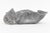 Vintage Biomorphic Snakeskin Embossed Ceramic Bowl, Gray, Charcoal, White For Sale In Miami - Image 6 of 11