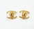 Contemporary Chanel Vintage Gold Plated Skinny CC Regular Clip on Earrings, A Pair For Sale - Image 3 of 5
