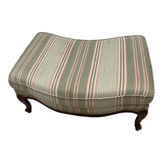 2000s Ethan Allen Versailles Ottoman for the Bergere Chair For Sale