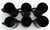 1960s the Playboy Club Matte Black & Gold Glass Beer Steins - Set of 6 For Sale - Image 10 of 12