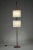 Scandinavian Black Lacquered Steel & Teak Floor Lamp with 2 Granite Acrylic Glass Diffusers, 1960s For Sale - Image 3 of 16
