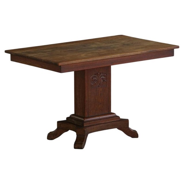 Vintage Danish Art Deco Table in Oak, 1930s For Sale - Image 15 of 15