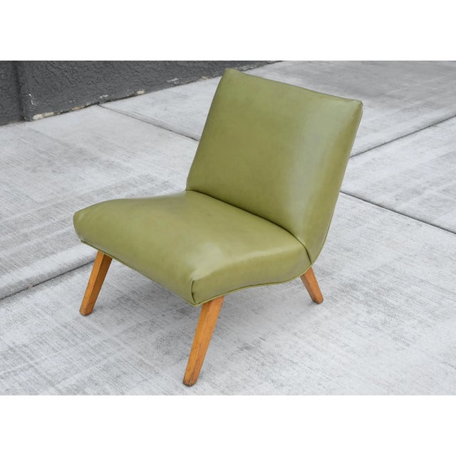 Mid-Century Modern Mid Century Modern 1950s Jens Risom Style Scoop Lounge Chair For Sale - Image 3 of 13