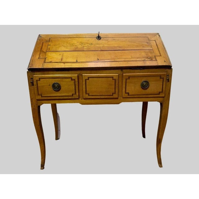Louis XV Style Sloping Desk in Cherry, 1800s For Sale - Image 5 of 11