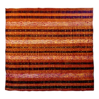 Museum Quality Woman's Ceremonial Sarong From Sumatra, Indonesia Framed For Sale