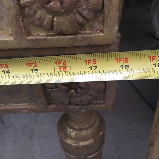 1990s 1990s Vintage Gilt Rosette Ottoman Frames- a Pair For Sale - Image 5 of 11