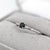 Natural Alexandrite Ring w Natural Diamonds in Solid 14K White Gold Round 4mm For Sale In Columbus - Image 6 of 9