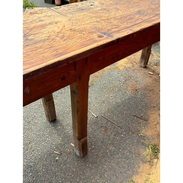 Fir Wood Serving Table, 1950s For Sale - Image 3 of 8