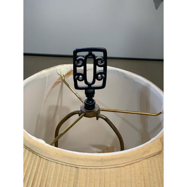 Ceramic Chinese Famille Rose Antique Square Turquoise Porcelain Vase Lamp For Sale - Image 7 of 9