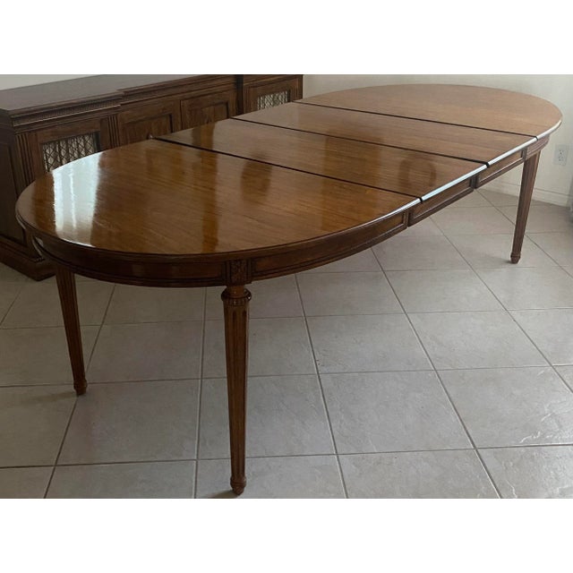Mid Century Louis XVI Style Dining Room Set 9 Pieces & Pads Chairish