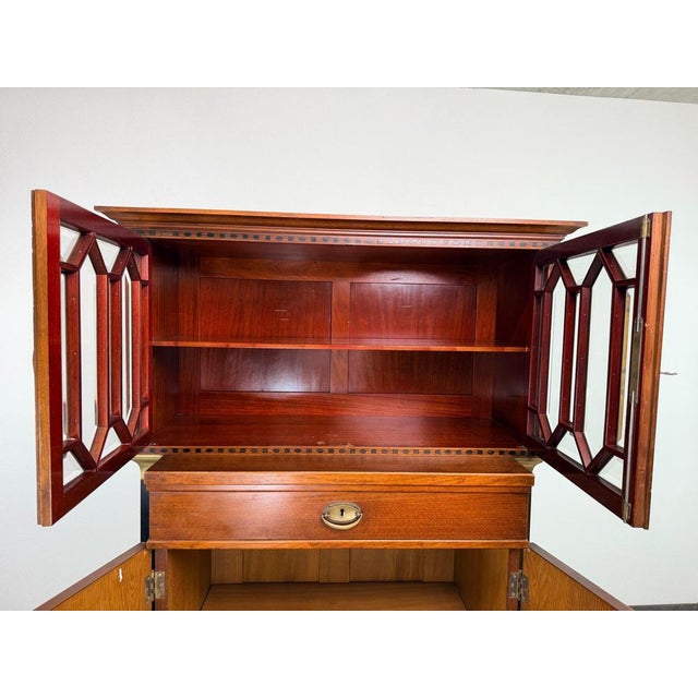 Secessionist Geometric Vitrine Cabinet from August Ungethüm, 1890s For Sale - Image 8 of 18