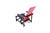 Vintage Red and Blue Chair by Gerrit Thomas Rietveld for Cassina, 1970s For Sale - Image 17 of 18