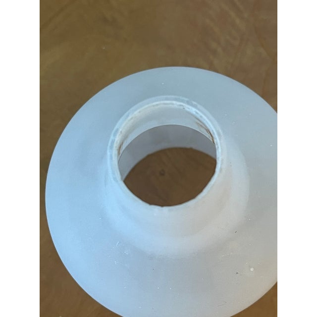 Mid-Century Modern 1950s Mid Century Modern Milk Glass Lamp Shade For Sale - Image 3 of 4