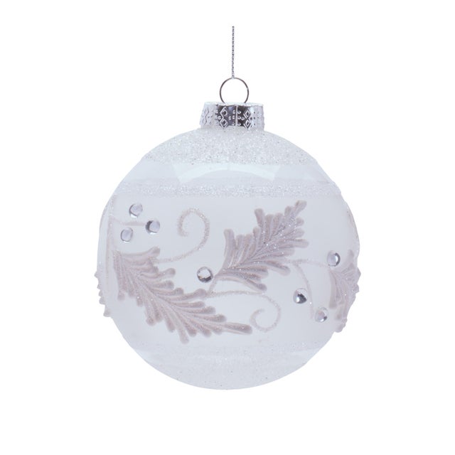 Contemporary Glass Holiday Ornaments (Set of 6) For Sale - Image 3 of 3