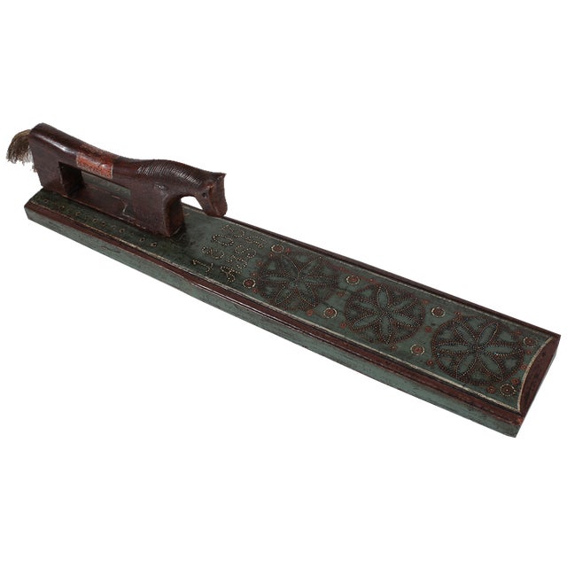 Antique Danish Mangle Board, 1803 For Sale