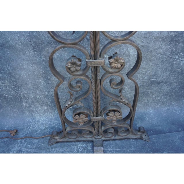 1920s Monumental Spanish Revival Floor Lamp For Sale - Image 11 of 12