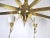 Mid-Century Brass and Opaline Glass Chandelier, 1950s For Sale - Image 14 of 15