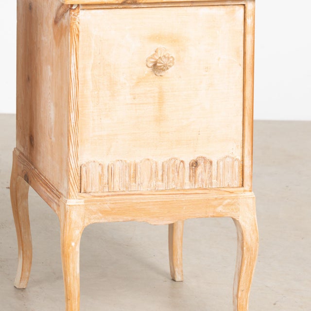 Pair of 20th Century Danish Whitewashed Pine Small Cabinet Nightstands For Sale - Image 15 of 16