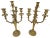 19Th Century French Dorè Bronze 4-Arm Candelabra- a Pair For Sale - Image 4 of 13