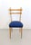 Vintage Maple Dining Chairs with Ultramarine Blue Fabric, 1950s, Set of 5 For Sale - Image 11 of 11