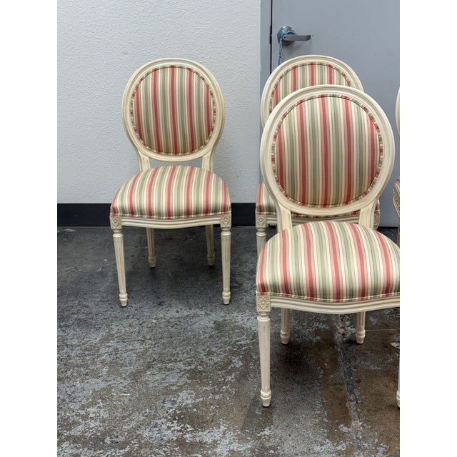 Ethan Allen Louis XVI-Style Side Chairs, Set of Four For Sale - Image 10 of 12