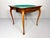 Vintage Console or Game Table in Mahogany Veneer and Green Felt, 1920s For Sale - Image 9 of 13