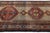 Vintage Hand-Knotted Kurdish Long Runner Rug With Diamond Medallions in Terracotta, Camel, and Indigo For Sale - Image 4 of 9