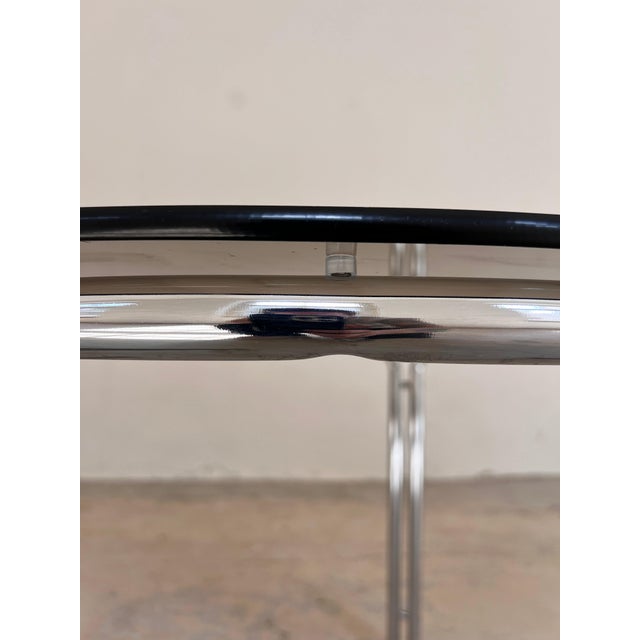 Glass Dining Table in Chrome & Tinted Glass, 1970s For Sale - Image 7 of 11