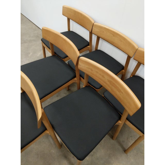 Set of 6 Beech Dining Chairs by Andreu World For Sale - Image 10 of 10